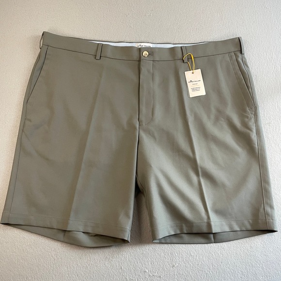 Peter Millar Crown Sport Golf Shorts Size 44 Olive Green Performance - Picture 1 of 7